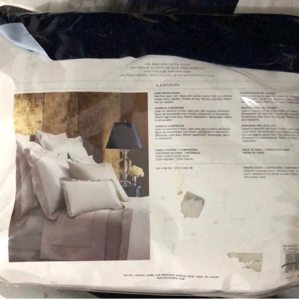 - Ralph Lauren Langdon king size duvet cover - Picture 4 of 5